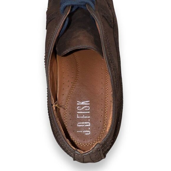 J.D. Fisk Classic Leather Wingtip Casual Oxfords Brown Men's 12M - Picture 9 of 12